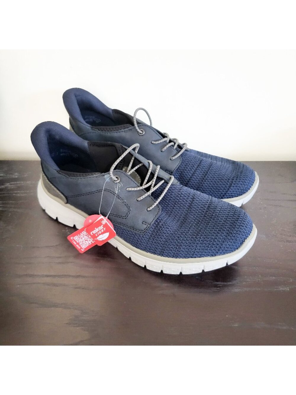 NEW - Rieker Men's Ready2GO Slip-On Sneaker in Midnight Blue. Size 11